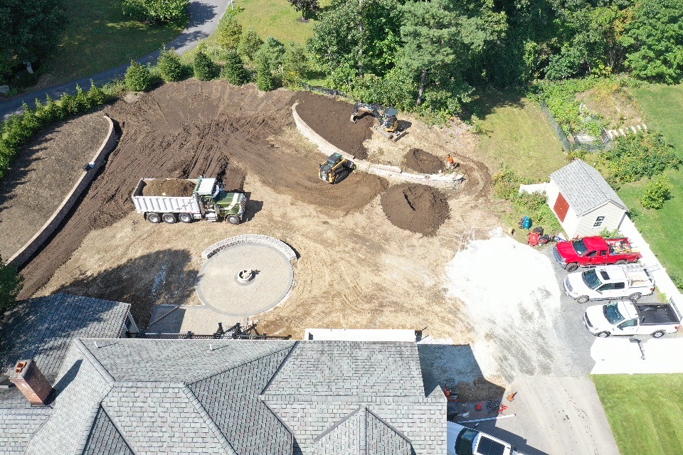 Hillside Retaining Wall